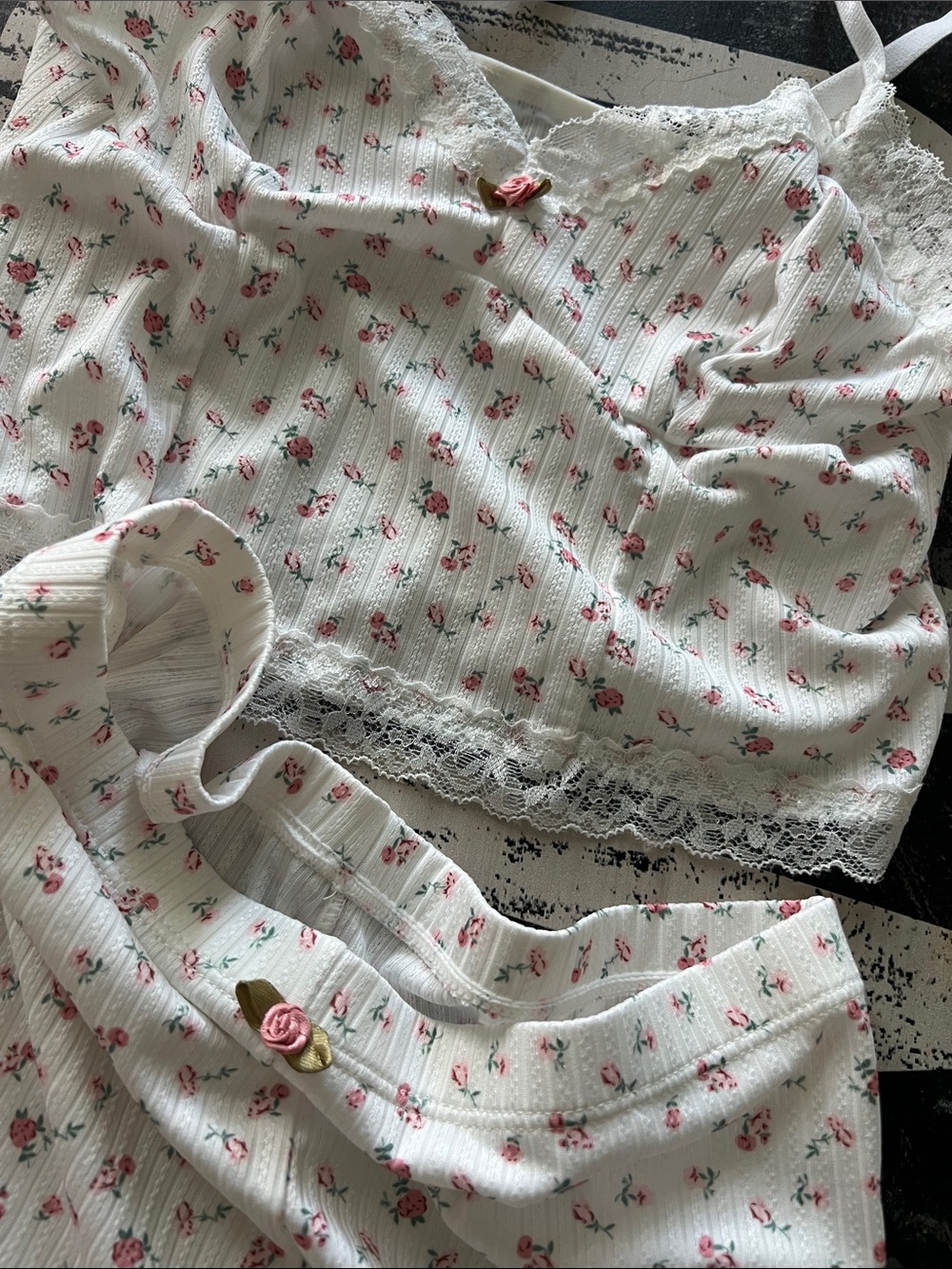 Ditsy pj set